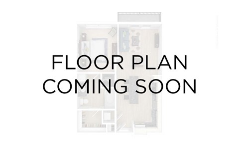 Floor plan for 2 beds, 1 bath, 820 sqft